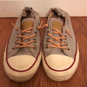 Slip on Converse grey with elastic back size 7
